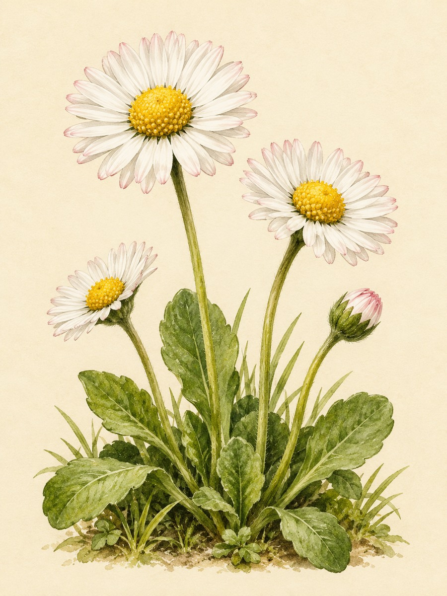Gänseblümchen-Wiesenbrot