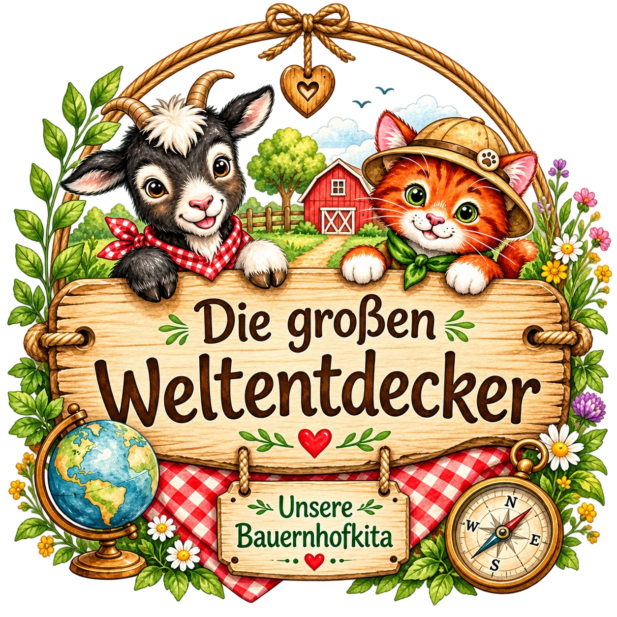 Gruppenschild: Die großen Weltentdecker