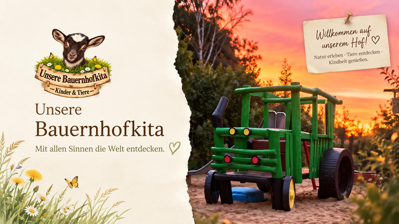 Unsere Bauernhofkita – Mit allen Sinnen die Welt entdecken