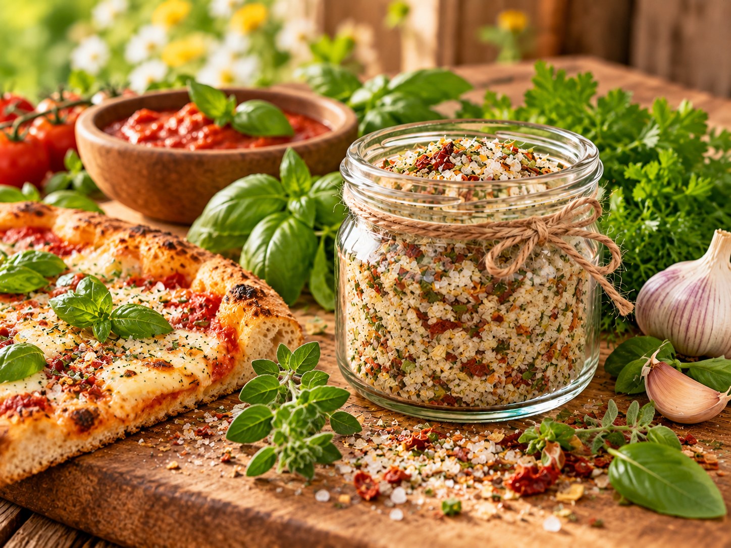 Bauernhof-Pizzasalz