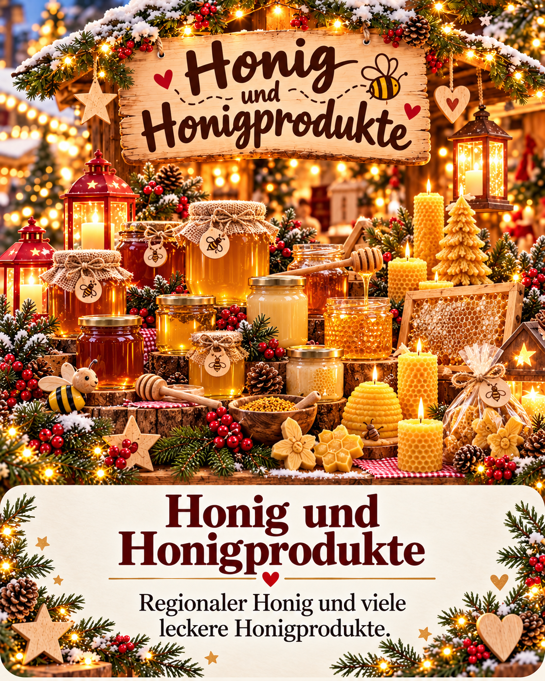 Honigstand – leckerer Honig und liebevolle Honigprodukte