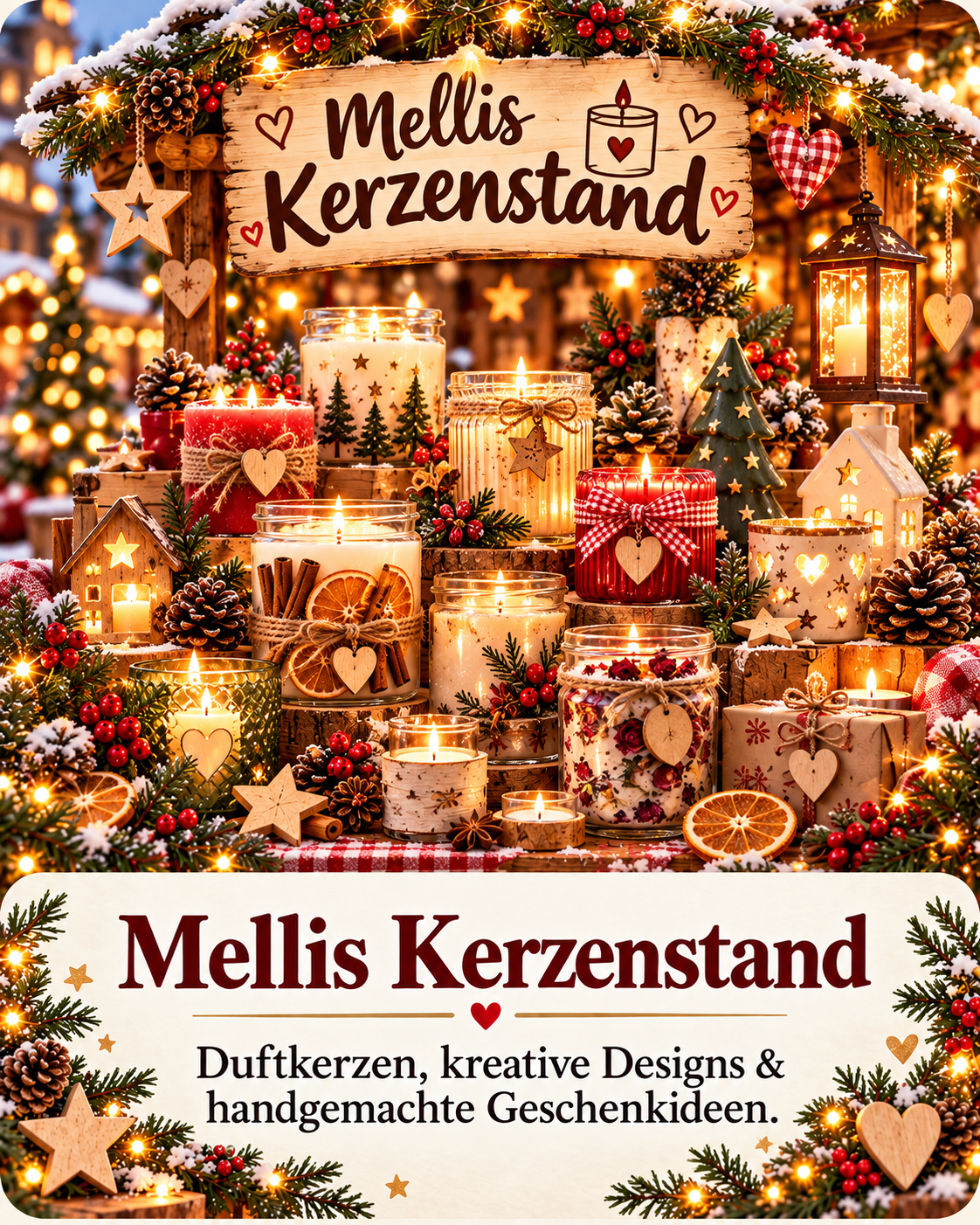 Mellis Kerzenstand – Duftkerzen, kreative Designs und handgemachte Geschenkideen