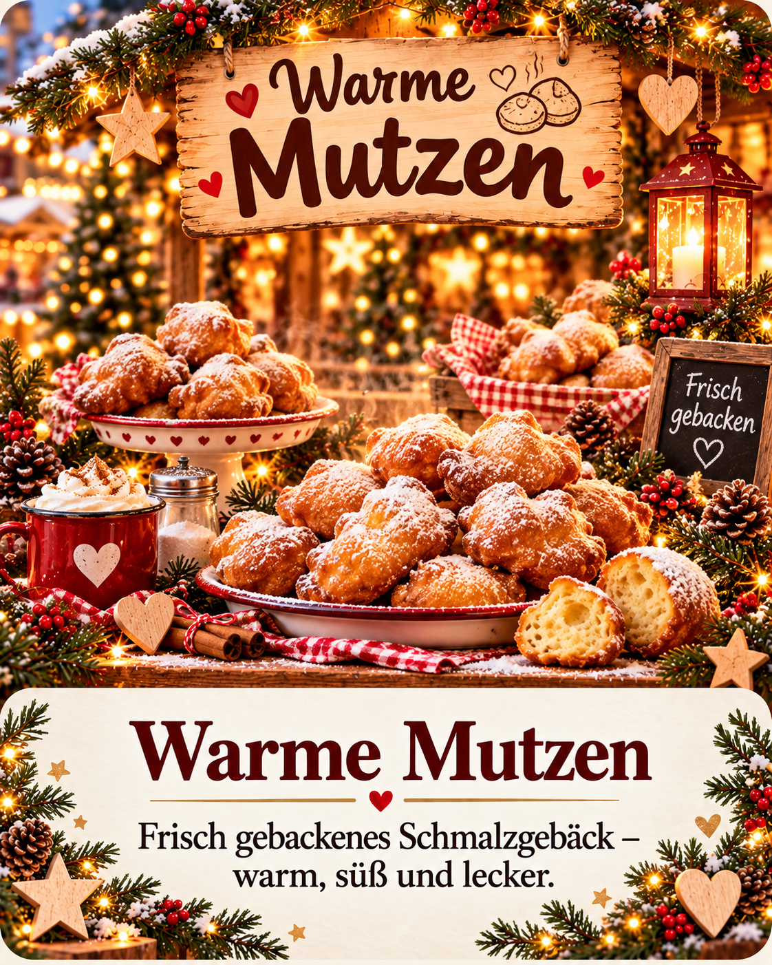 Warme Mutzen – frisch gebackenes Schmalzgebäck und leckere gebrannte Mandeln
