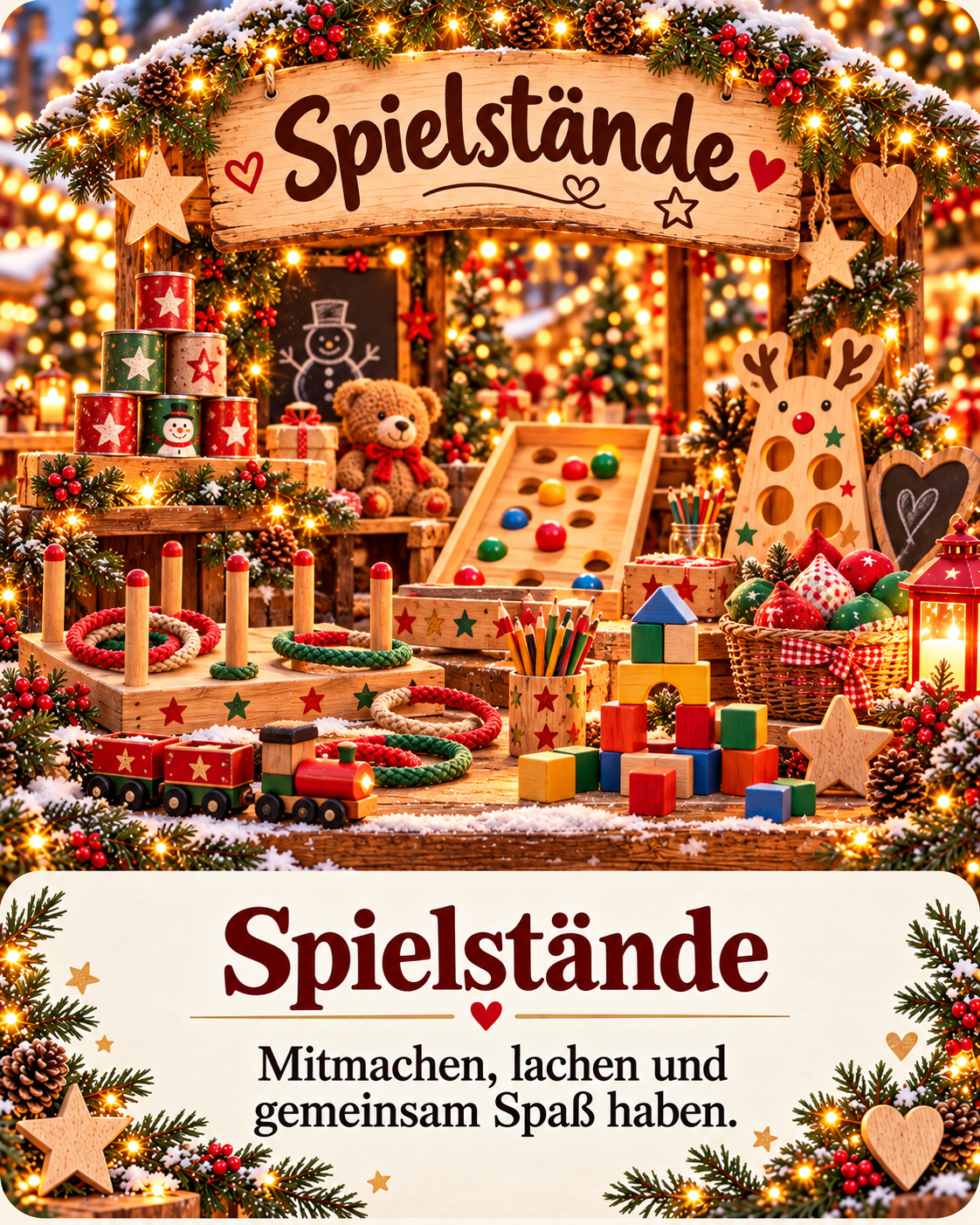 Spielstände – mitmachen, bewegen, lachen und gemeinsam Spaß haben
